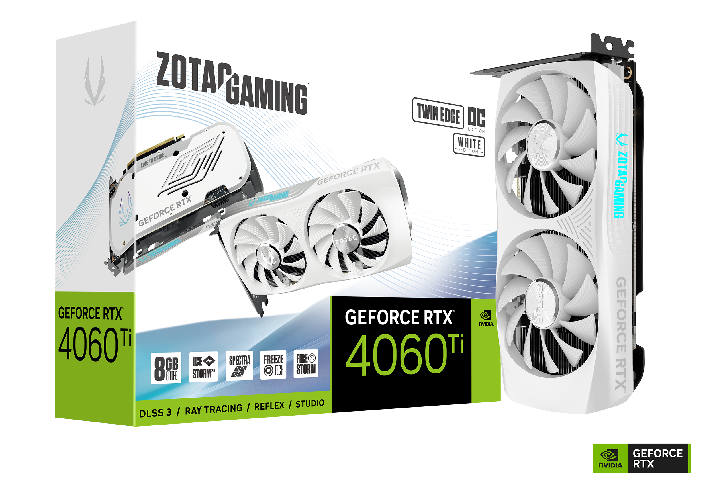 ZOTAC Gaming GeForce RTX 4060 Ti Twin Edge OC White Edition